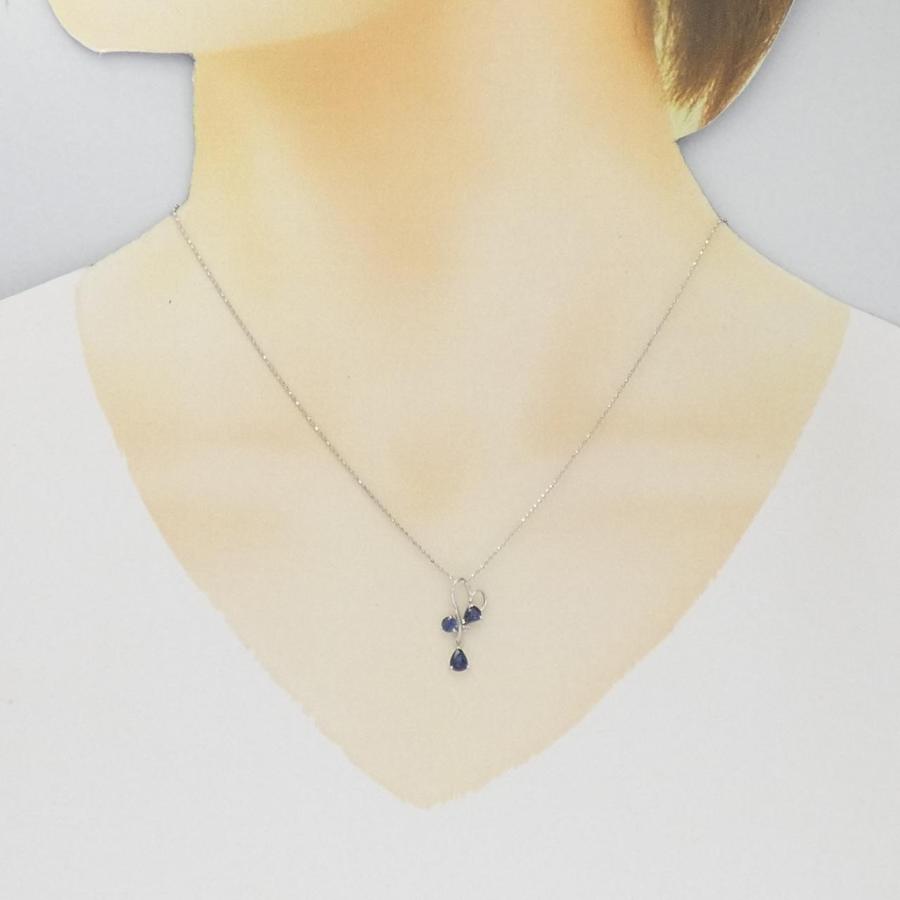K18WG サファイヤ ネックレス 0.6CT : KOMEHYO ONLINESTORE Yahoo!店 