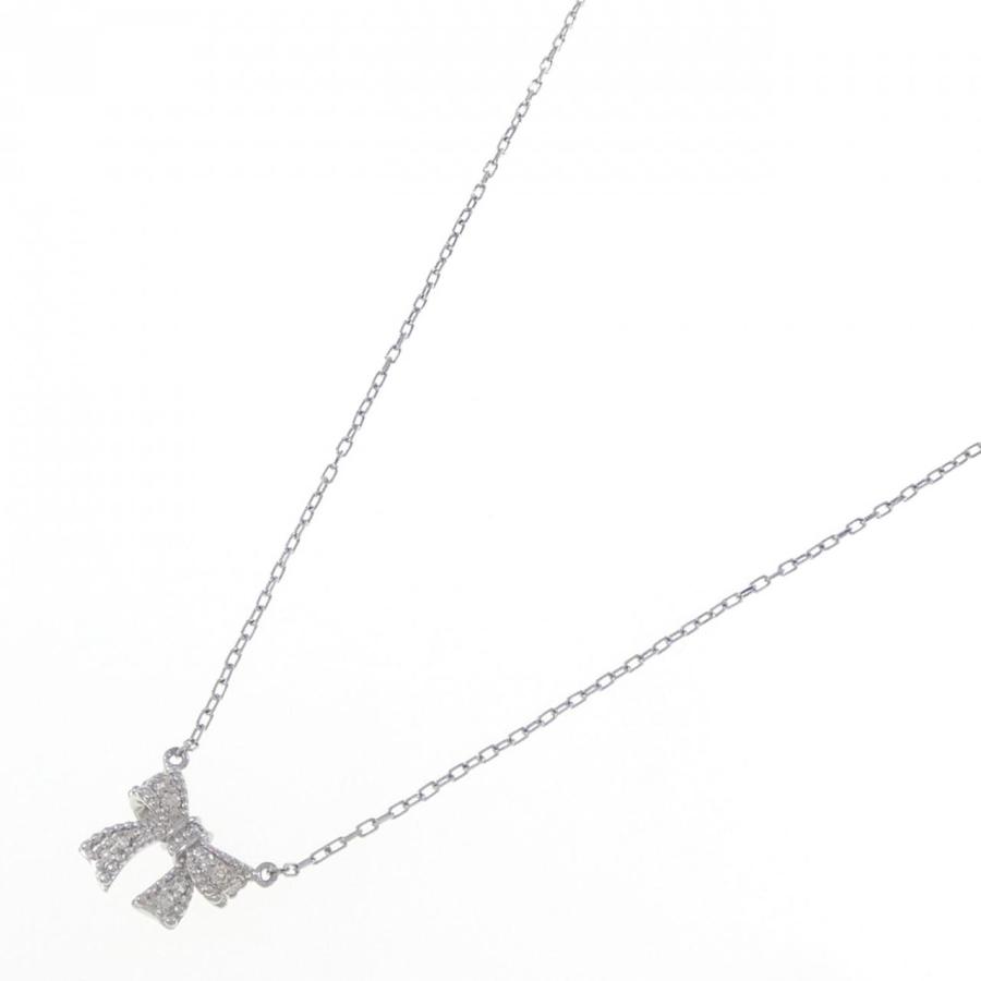 PT900/PT850 リボン ダイヤモンド ネックレス 0.05CT : KOMEHYO 