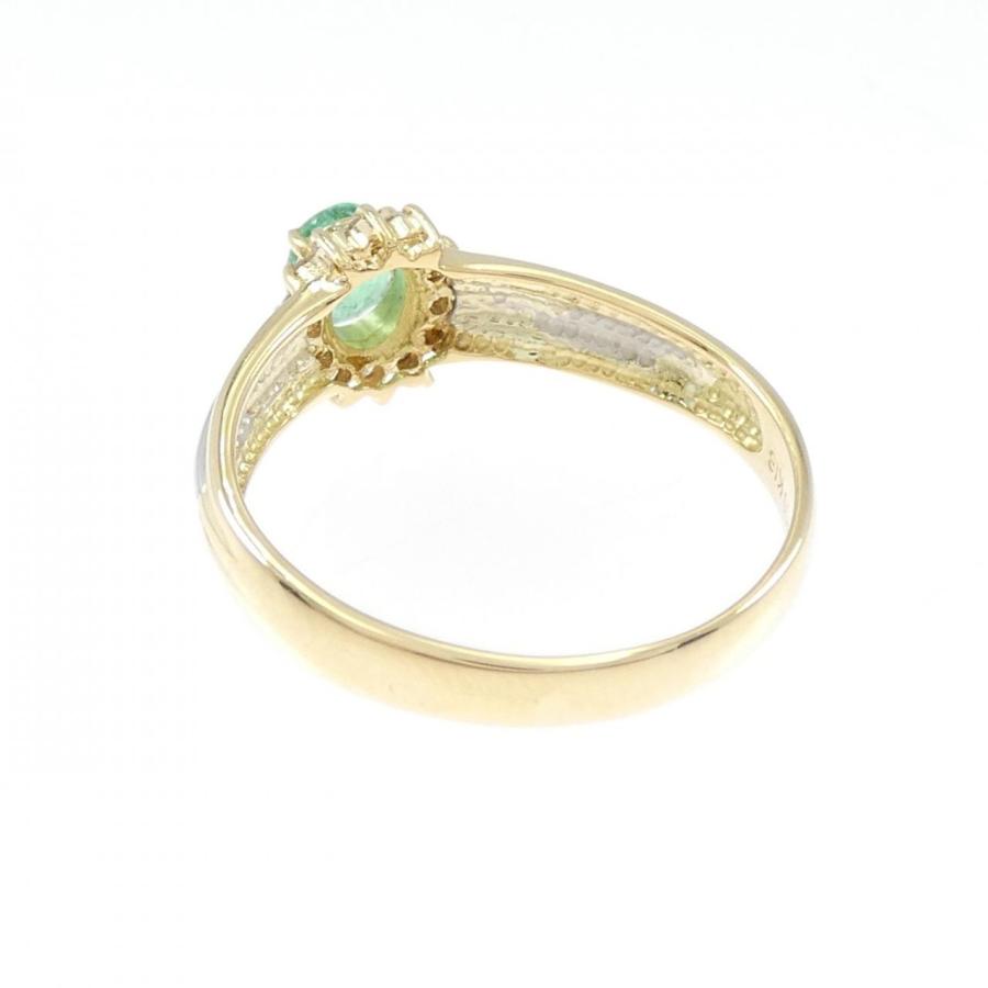 K18YG/PT900 エメラルド リング 0.28CT : KOMEHYO ONLINESTORE Yahoo 