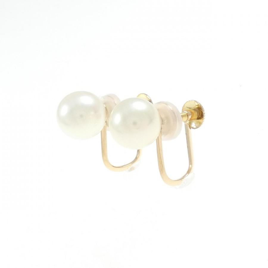 K18YG アコヤパール イヤリング 6.9mm : KOMEHYO ONLINESTORE Yahoo!店 