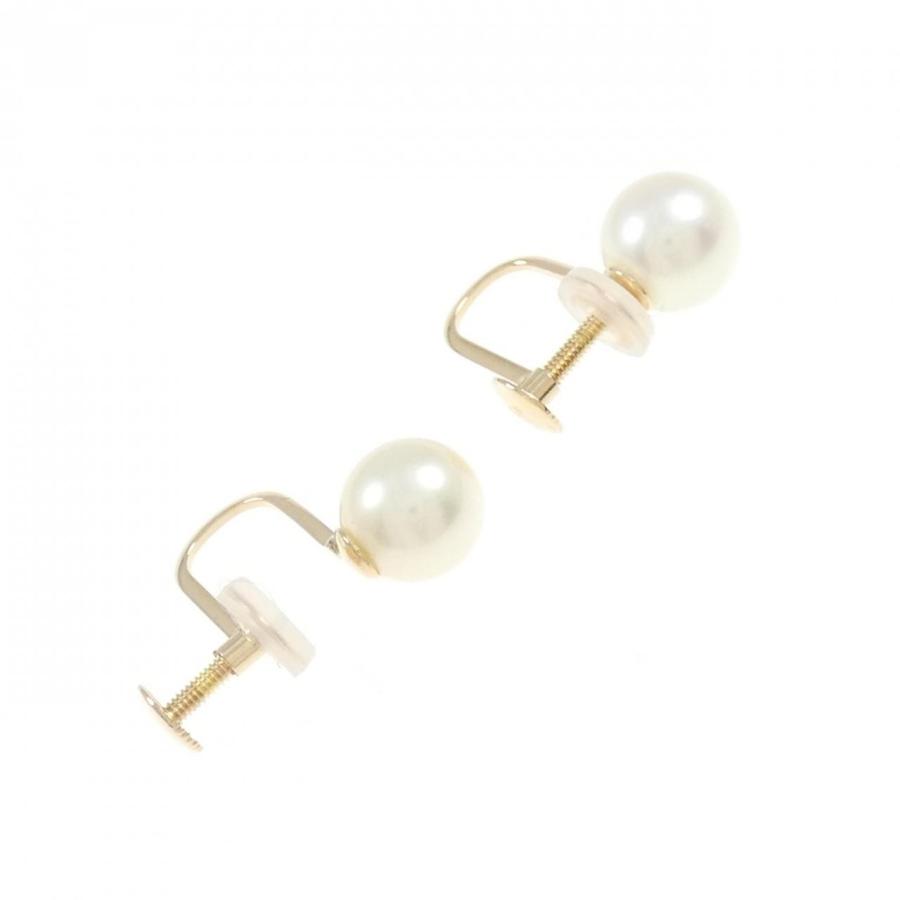 K18YG アコヤパール イヤリング 6.9mm : KOMEHYO ONLINESTORE Yahoo!店 