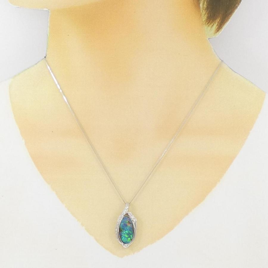 K18WG ボルダーオパール ネックレス 4.93CT : KOMEHYO ONLINESTORE 