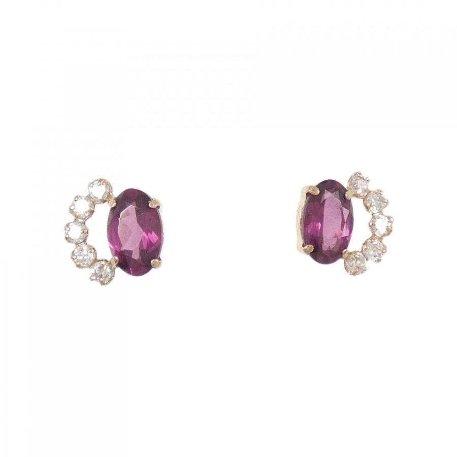 K18PG/K10PG ガーネット ピアス : KOMEHYO ONLINESTORE Yahoo!店