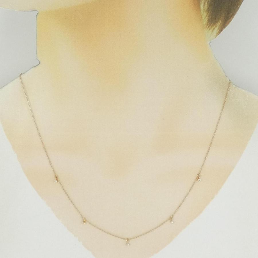 K18PG ダイヤモンド ネックレス : KOMEHYO ONLINESTORE Yahoo!店 