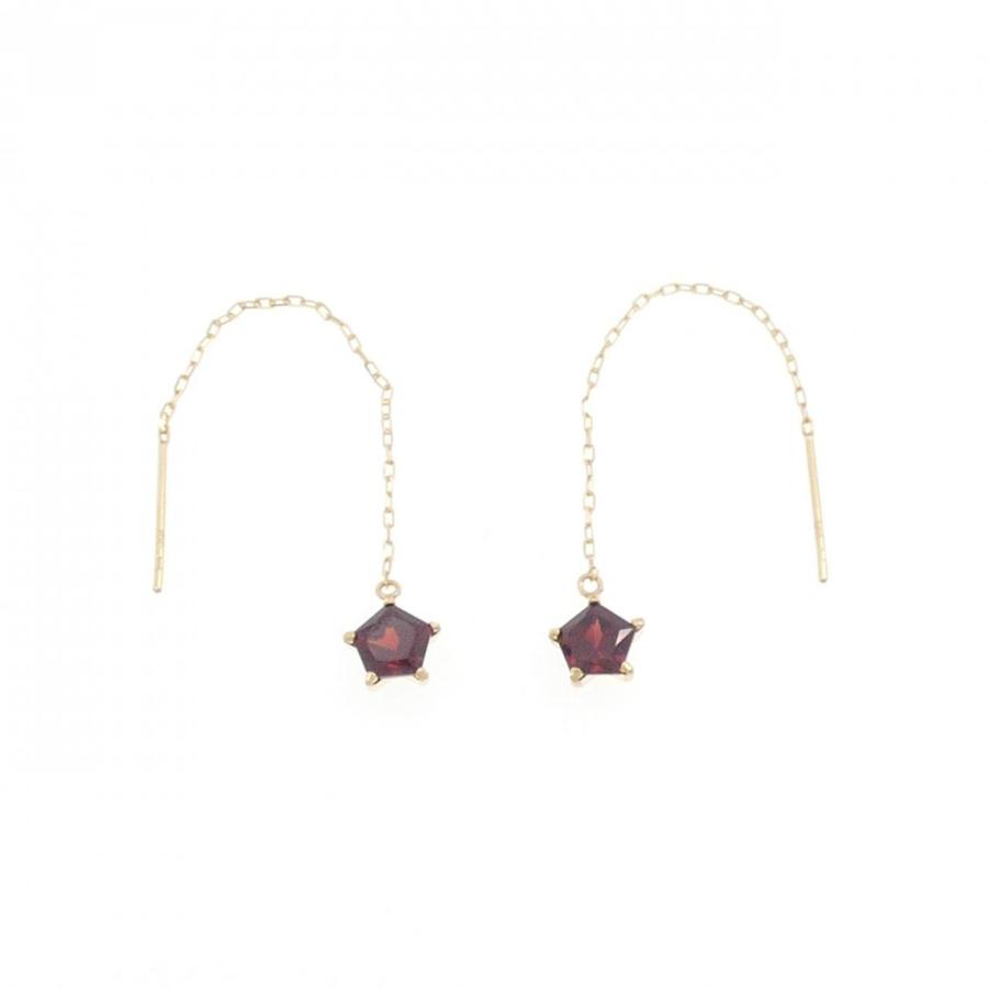 K18YG ガーネット ピアス 1.00CT : KOMEHYO ONLINESTORE Yahoo!店