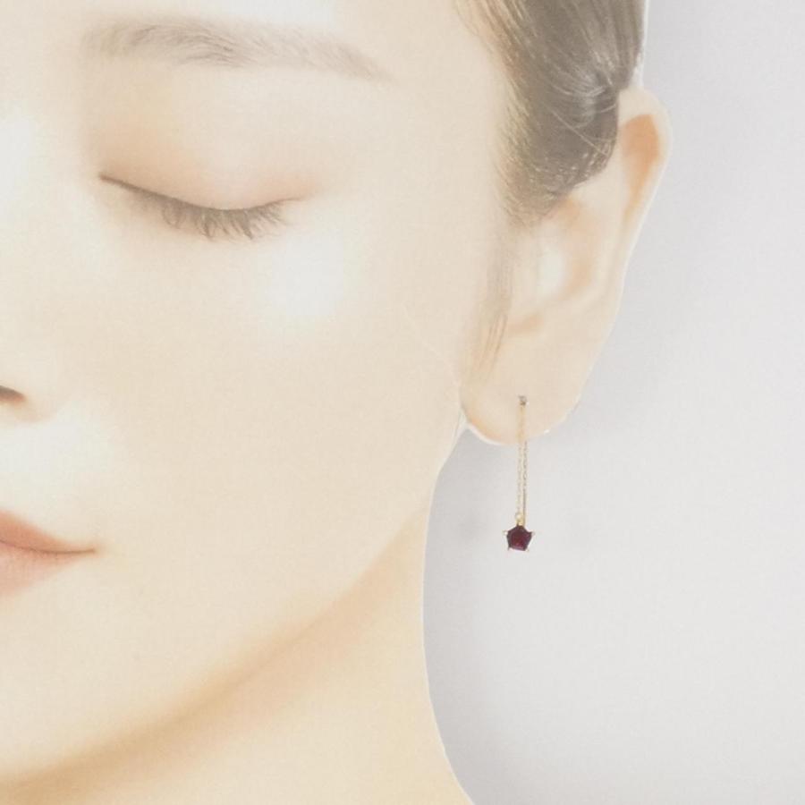 K18YG ガーネット ピアス 1.00CT : KOMEHYO ONLINESTORE Yahoo!店