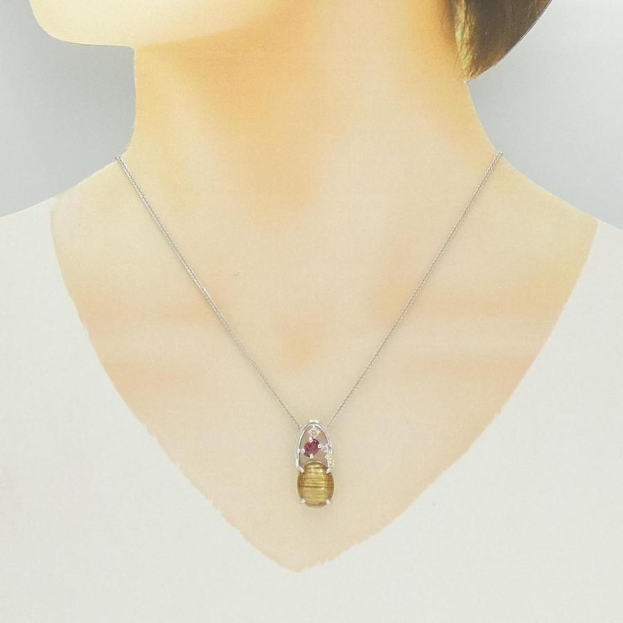 K18WG カラーストーン ネックレス : KOMEHYO ONLINESTORE Yahoo!店