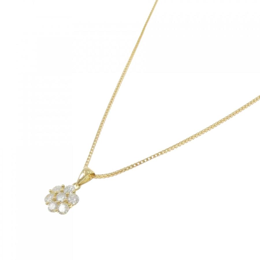 K18YG フラワー ダイヤモンド ネックレス 1.00CT : KOMEHYO
