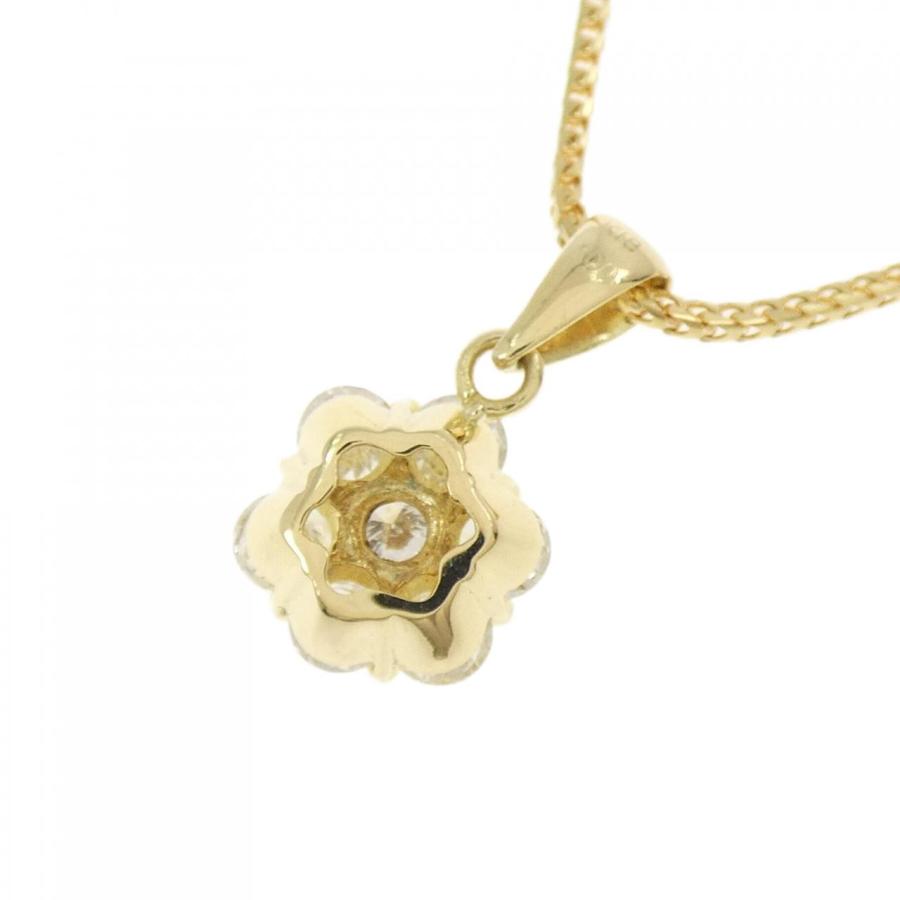 K18YG フラワー ダイヤモンド ネックレス 1.00CT : KOMEHYO