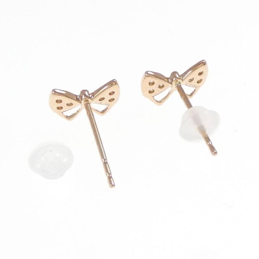 ポンテヴェキオ リボン ダイヤモンド ピアス 0.10CT_2