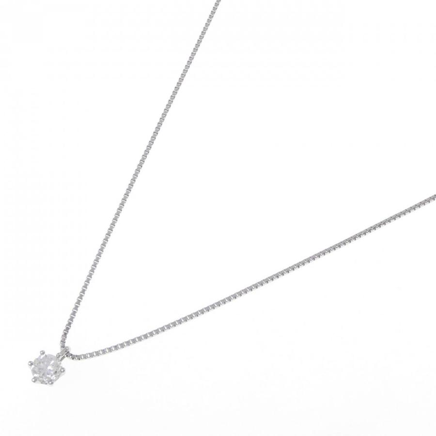 PT900/PT850 ソリティア ダイヤモンド ネックレス 0.327CT : KOMEHYO 