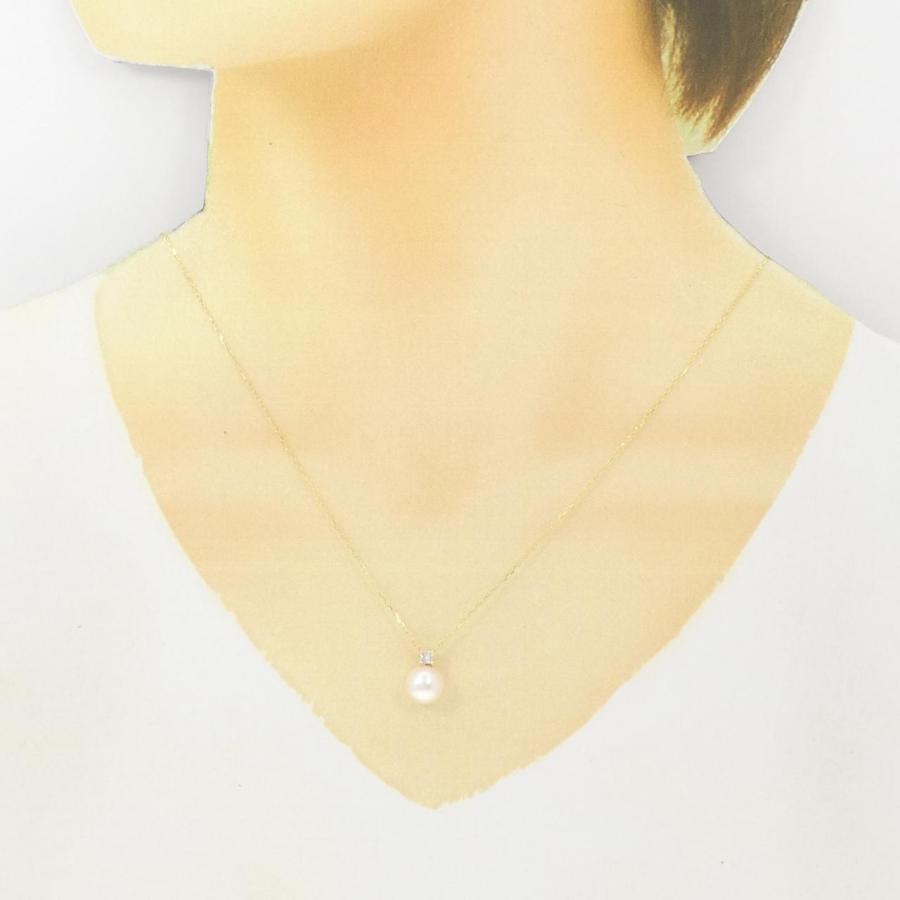 K18YG アコヤパール ネックレス 7.9mm : KOMEHYO ONLINESTORE Yahoo!店
