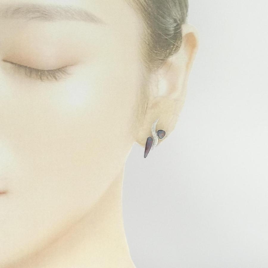 K18WG/K14WG ボルダーオパール ピアス 1.51CT : KOMEHYO ONLINESTORE 