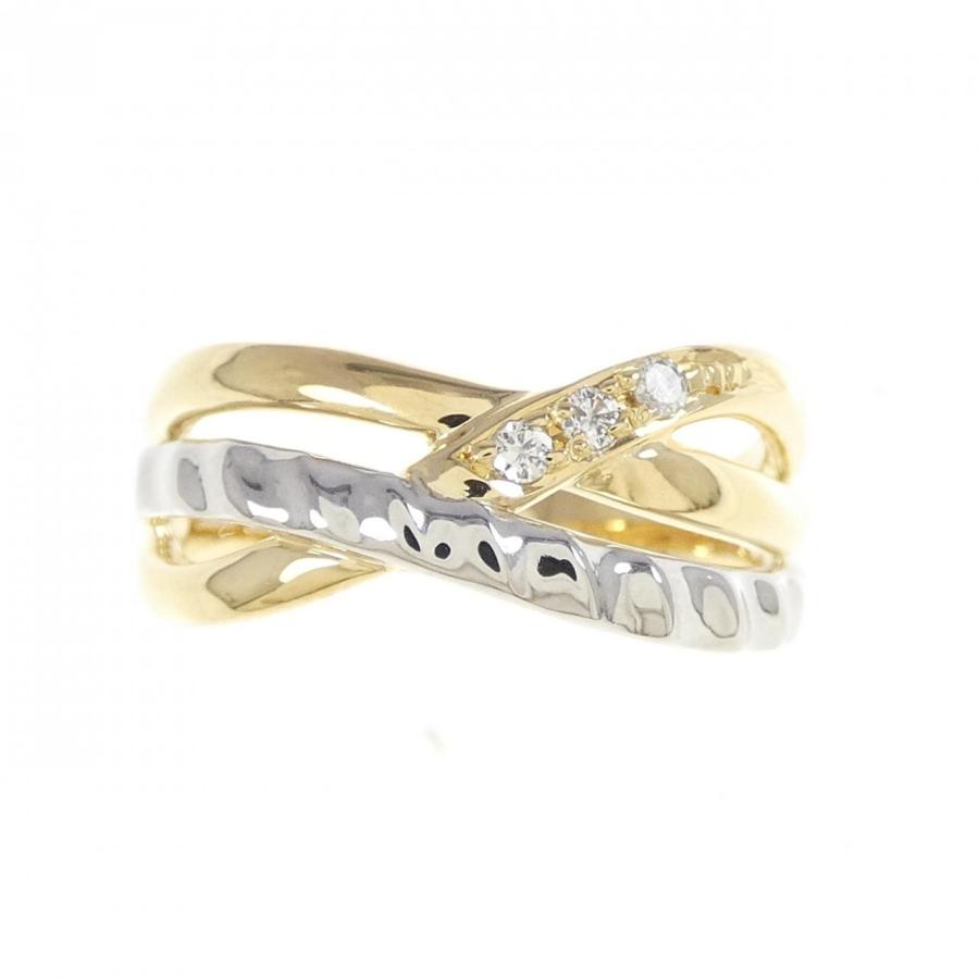 K18YG/PT900 ダイヤモンド リング 0.05CT : KOMEHYO ONLINESTORE Yahoo 