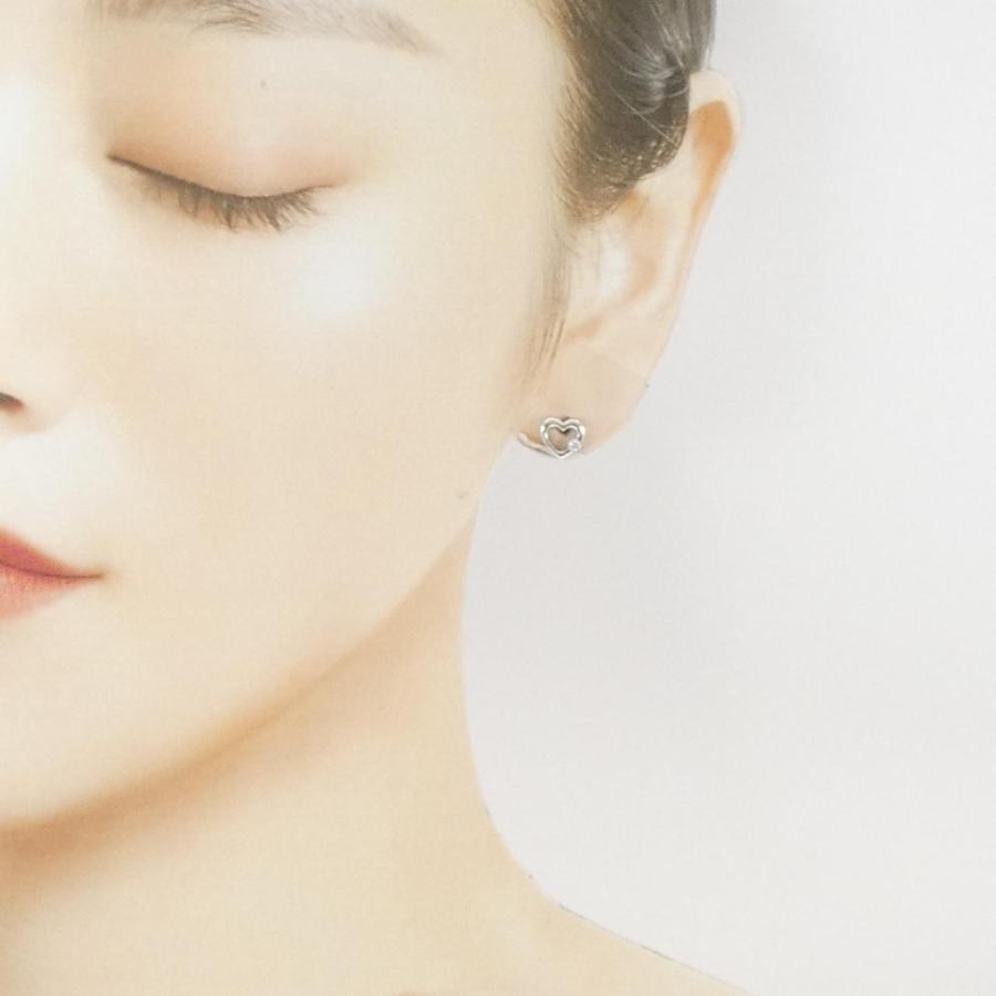 フォリフォリ ハート ダイヤモンド ピアス 0.06CT : KOMEHYO