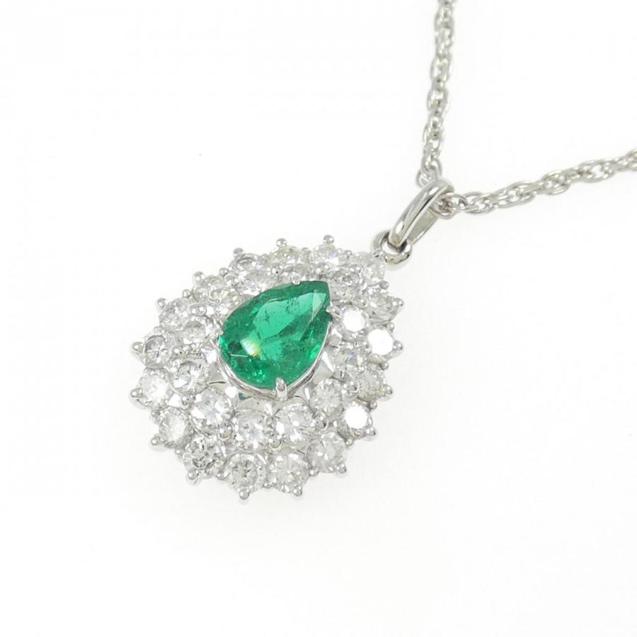 PT900/PT850 エメラルド ネックレス 0.61CT : KOMEHYO ONLINESTORE 