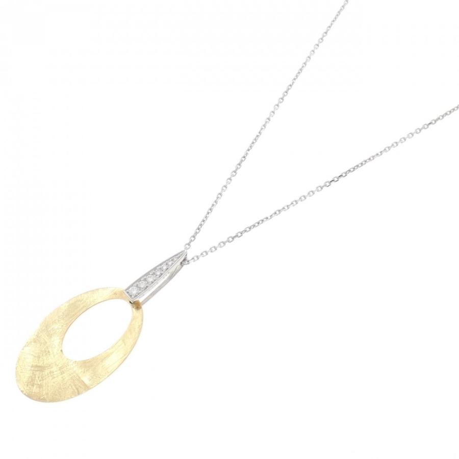 K18YG/K18WG ダイヤモンド ネックレス 0.15CT : KOMEHYO ONLINESTORE 