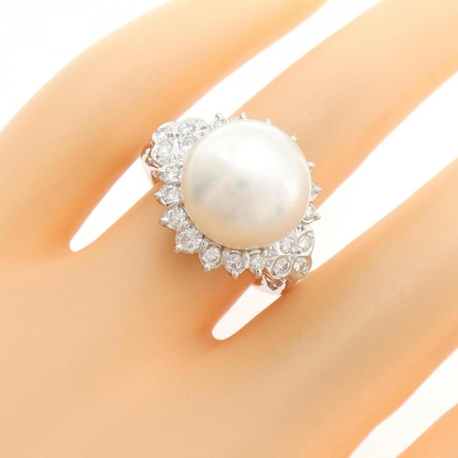 PT900 白蝶パール リング 12.2mm : KOMEHYO ONLINESTORE Yahoo!店