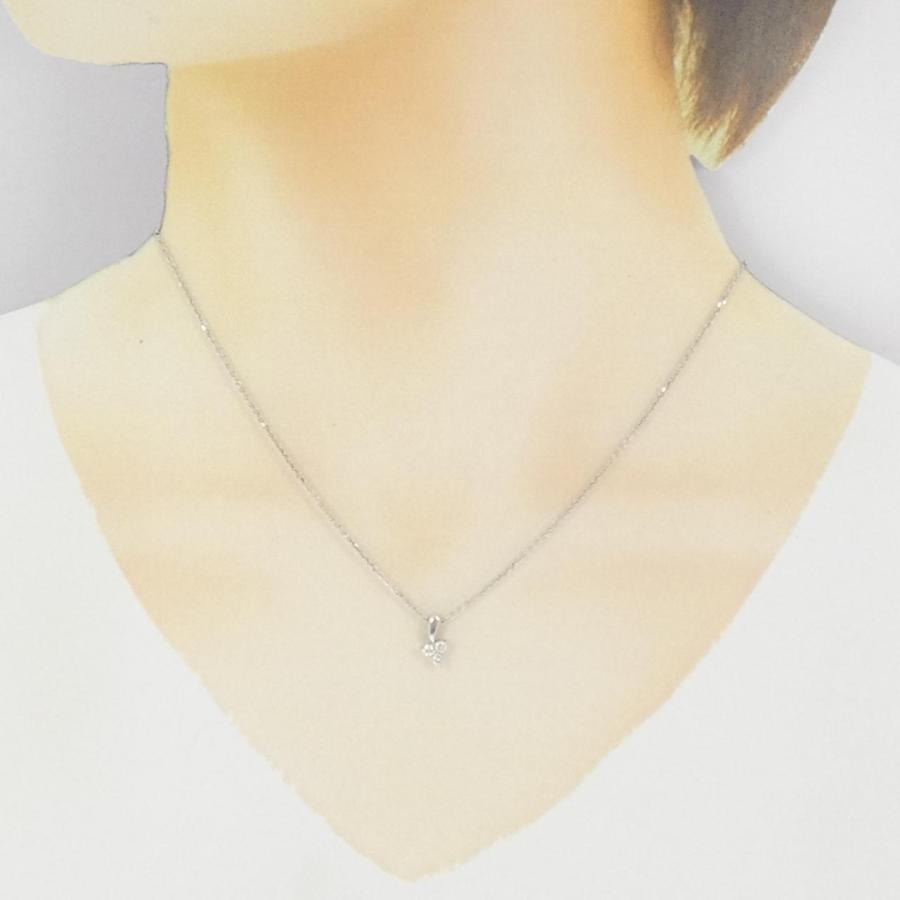 K10WG ダイヤモンド ネックレス 0.13CT : KOMEHYO ONLINESTORE Yahoo