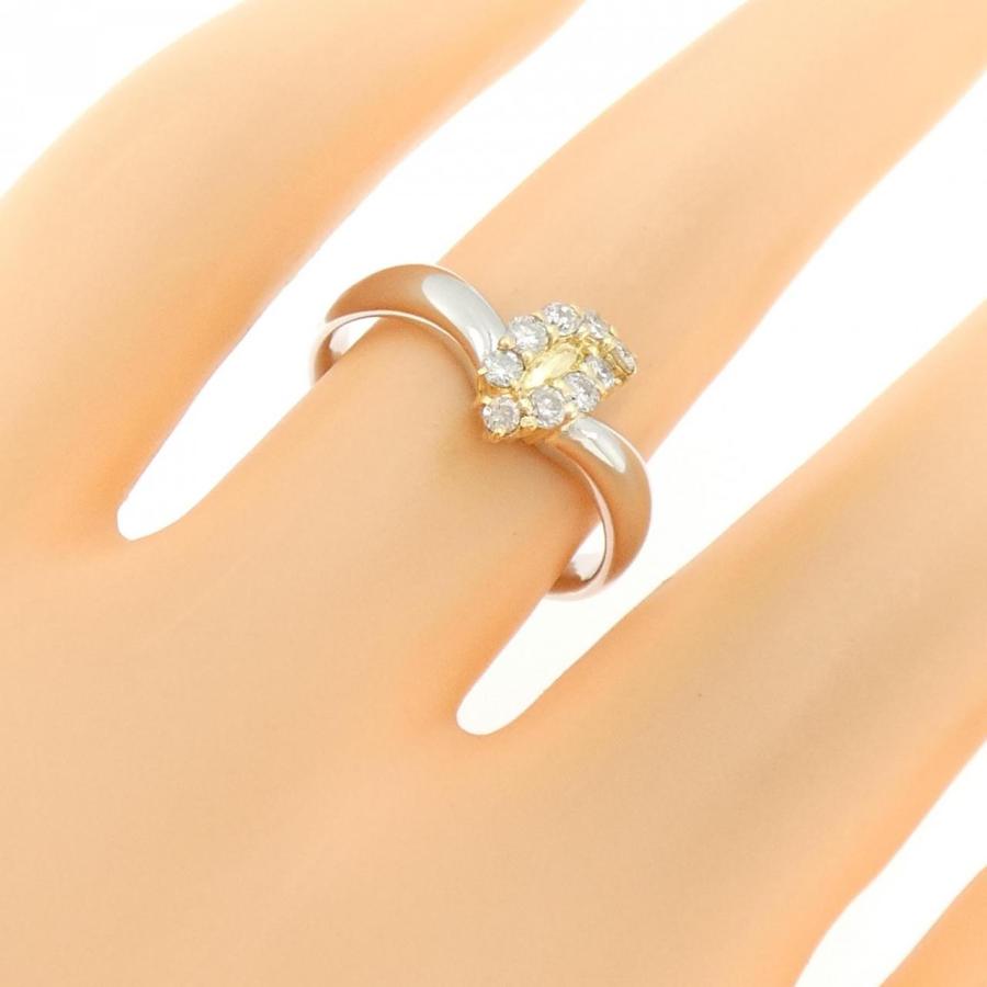 PT900/K18YG ダイヤモンド リング 0.23CT : KOMEHYO ONLINESTORE Yahoo