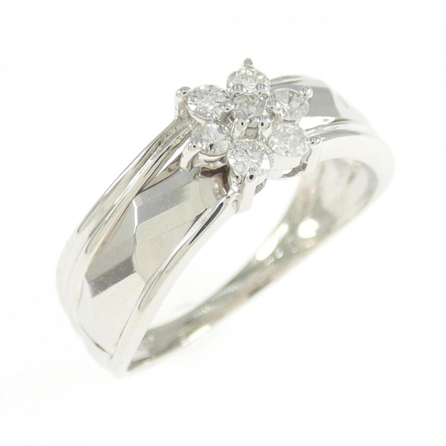 PT900 フラワー ダイヤモンド リング 0.23CT : KOMEHYO ONLINESTORE