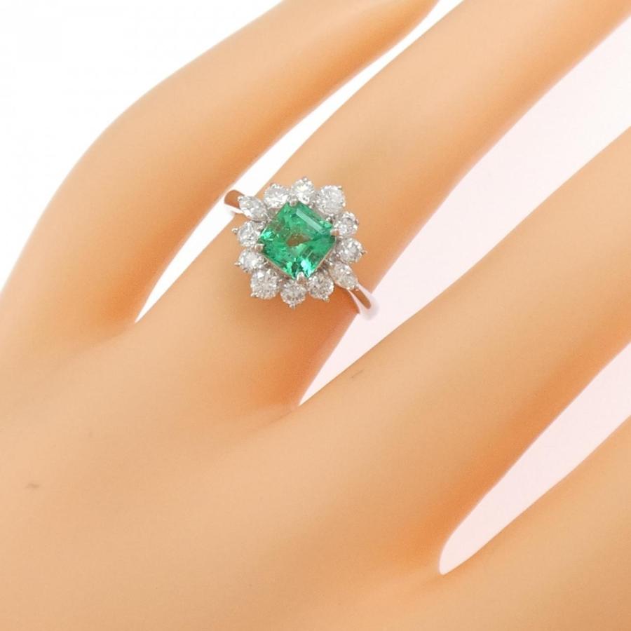 PT900 エメラルド リング 0.86CT : KOMEHYO ONLINESTORE Yahoo!店 