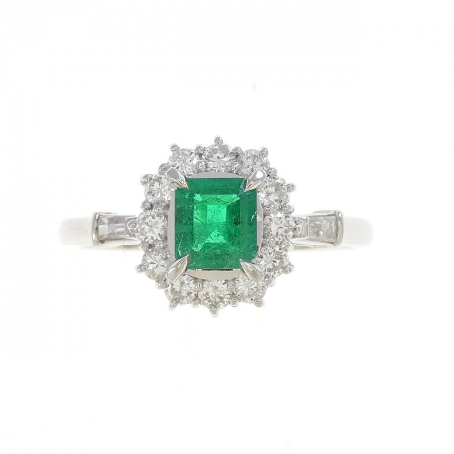 PT900 エメラルド リング 0.47CT : KOMEHYO ONLINESTORE Yahoo!店 