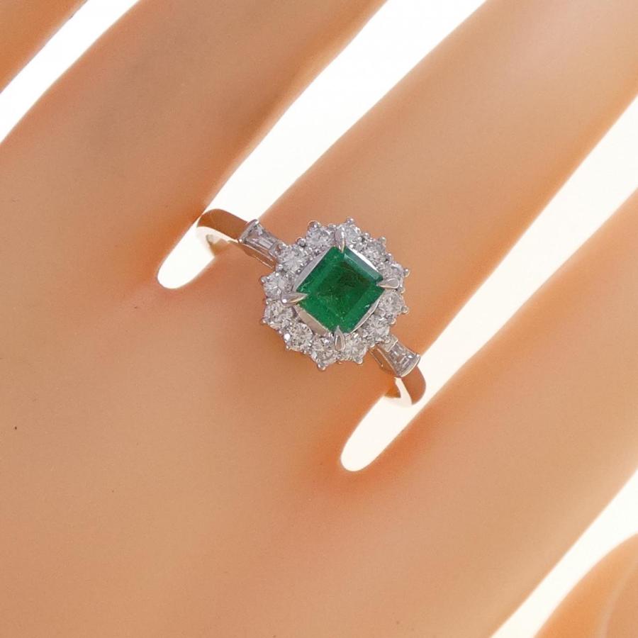 PT900 エメラルド リング 0.47CT : KOMEHYO ONLINESTORE Yahoo!店 
