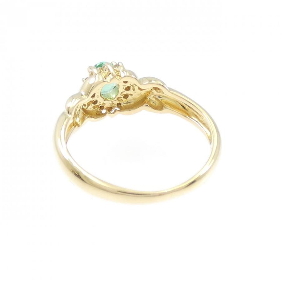 18KYG エメラルド リング 0.20CT : KOMEHYO ONLINESTORE Yahoo!店 