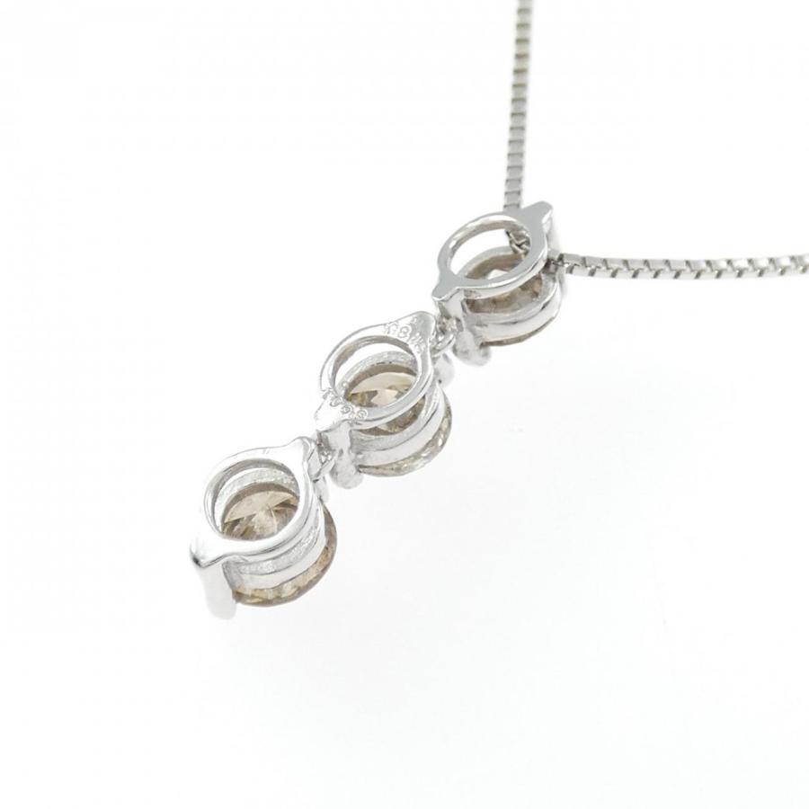 K18WG スリーストーン ダイヤモンド ネックレス 1.069CT : KOMEHYO