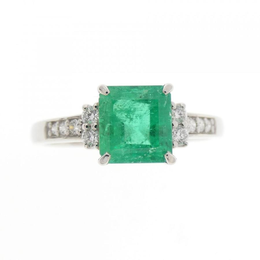 Pt950 エメラルド ダイヤモンド リング PT950 エメラルド リング 1.00CT : KOMEHYO ONLINESTORE Yahoo!店