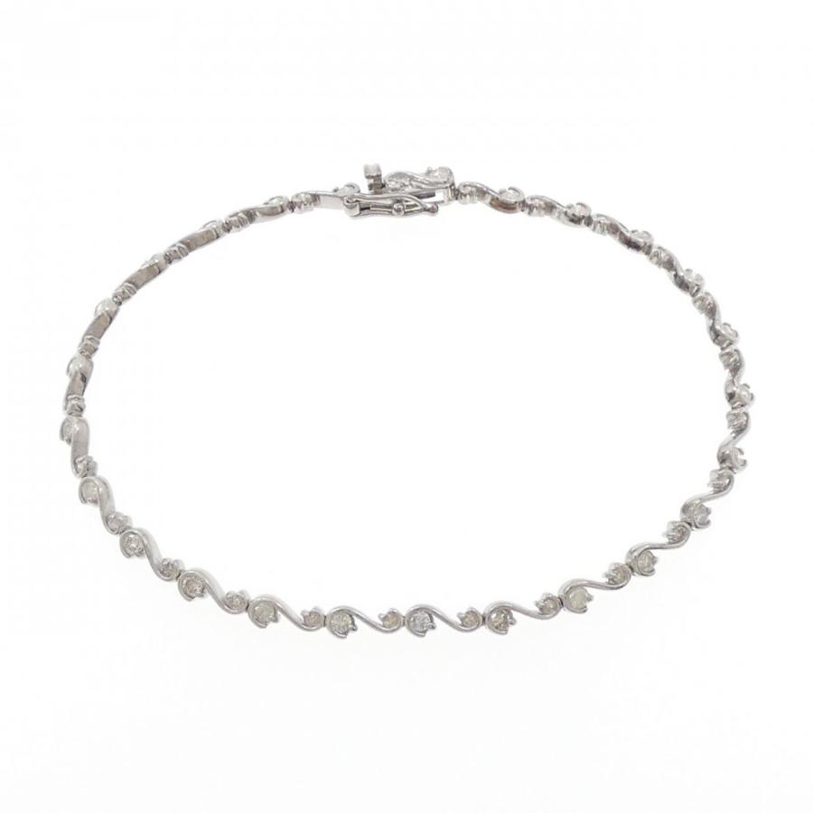 K18WG ダイヤモンド ブレスレット 1.00CT : KOMEHYO ONLINESTORE Yahoo
