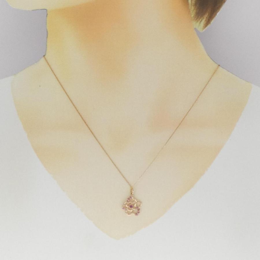 K10PG ローズ ガーネット ネックレス : KOMEHYO ONLINESTORE Yahoo!店 