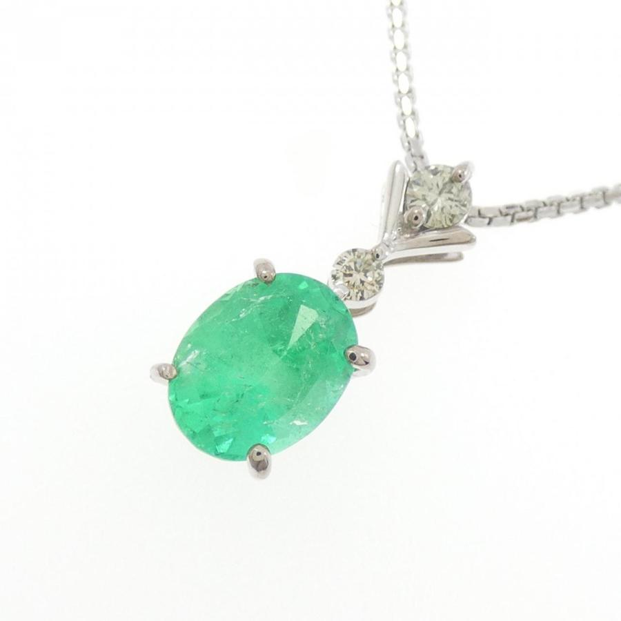 K18WG エメラルド ネックレス 1.33CT_2