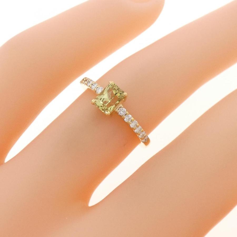 K18YG グリーンガーネット リング 0.54CT : KOMEHYO ONLINESTORE Yahoo