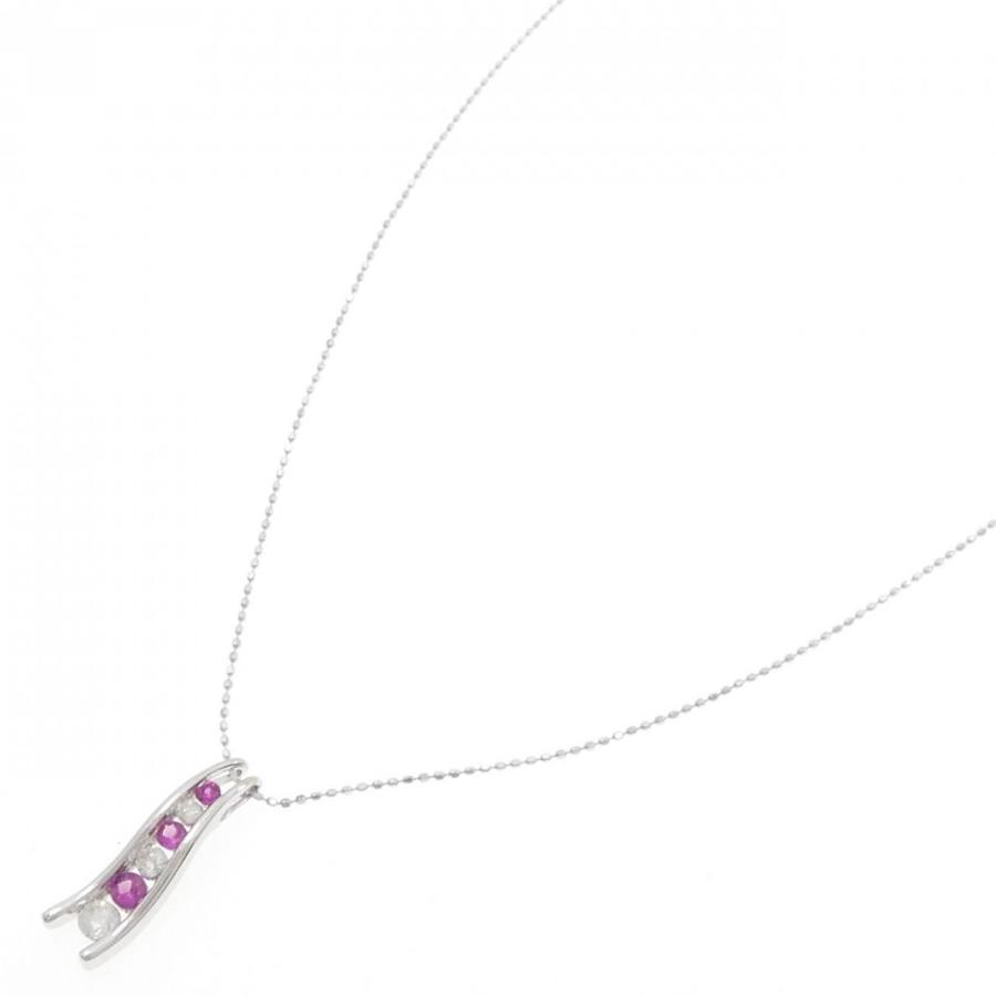 K18WG ルビー ネックレス 0.25CT : KOMEHYO ONLINESTORE Yahoo!店
