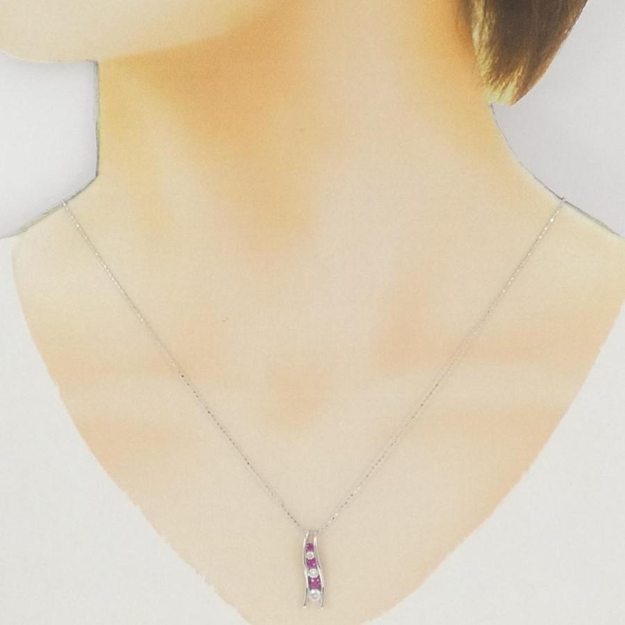 K18WG ルビー ネックレス K18WG ルビー ネックレス 0.25CT : KOMEHYO ONLINESTORE Yahoo!店