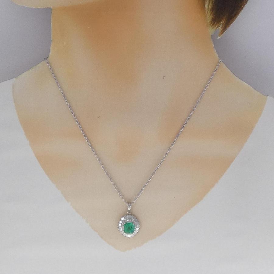 PT/PT850 エメラルド ネックレス 1.88CT : KOMEHYO ONLINESTORE Yahoo 
