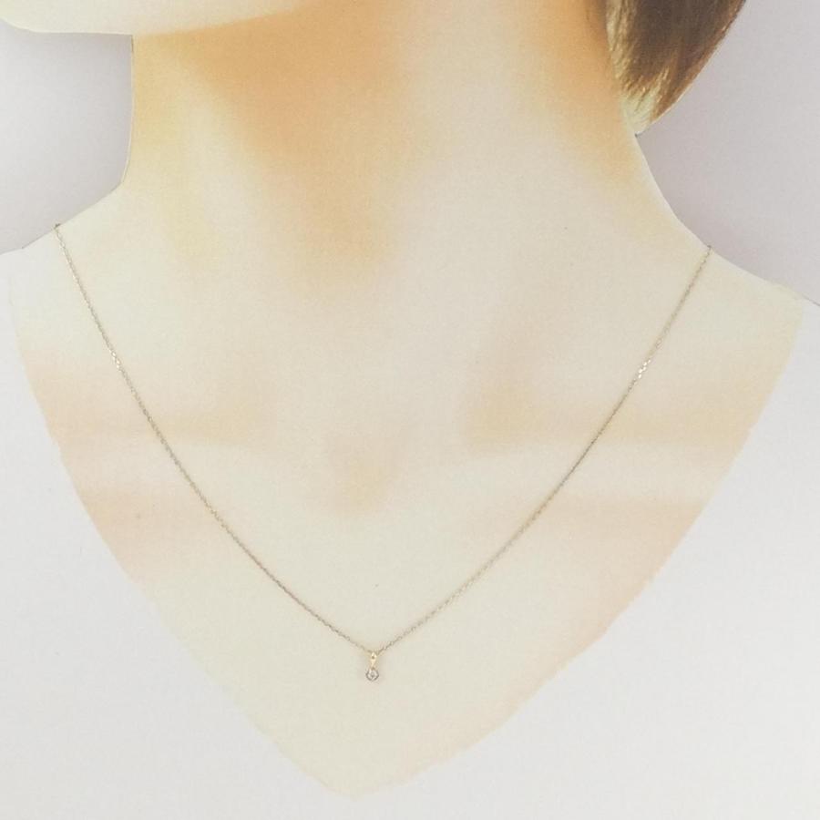 アガット ダイヤモンド ネックレス 0.03CT_5