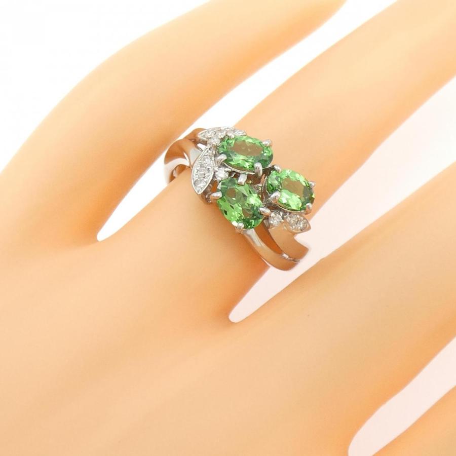 K18WG デマントイドガーネット リング 0.11CT : KOMEHYO