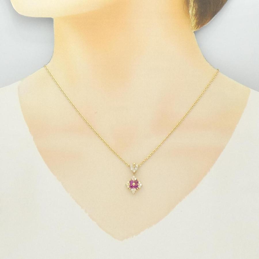 K18YG ルビー ネックレス 0.40CT : KOMEHYO ONLINESTORE Yahoo!店 