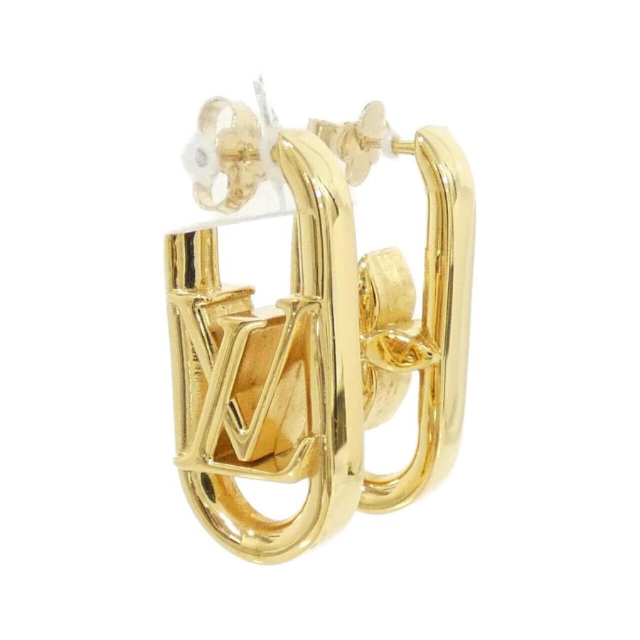 ち*認様 Louis Vuitton ブックルドレイユ ピアス ルイヴィトン ブックルドレイユ フープ マイLVチェーン M01140 ピアス