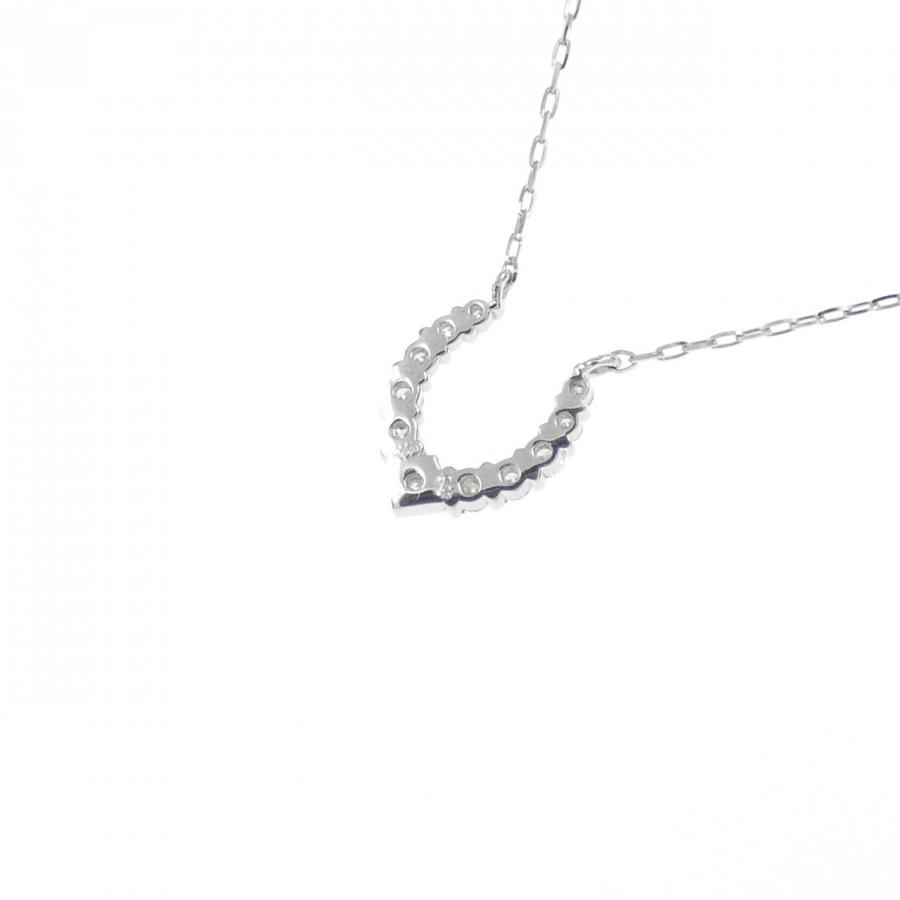 リメイク】PT ホースシュー ダイヤモンド ネックレス 0.10CT