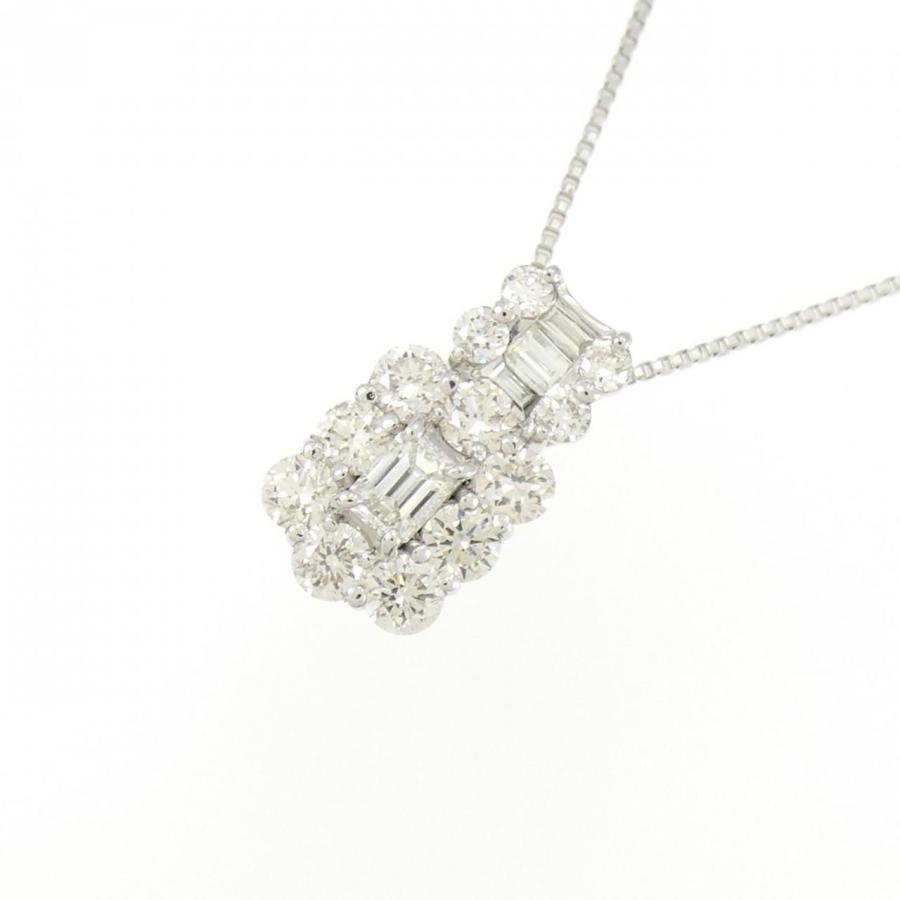 【新品】PT ダイヤモンド ネックレス 0.65CTの画像