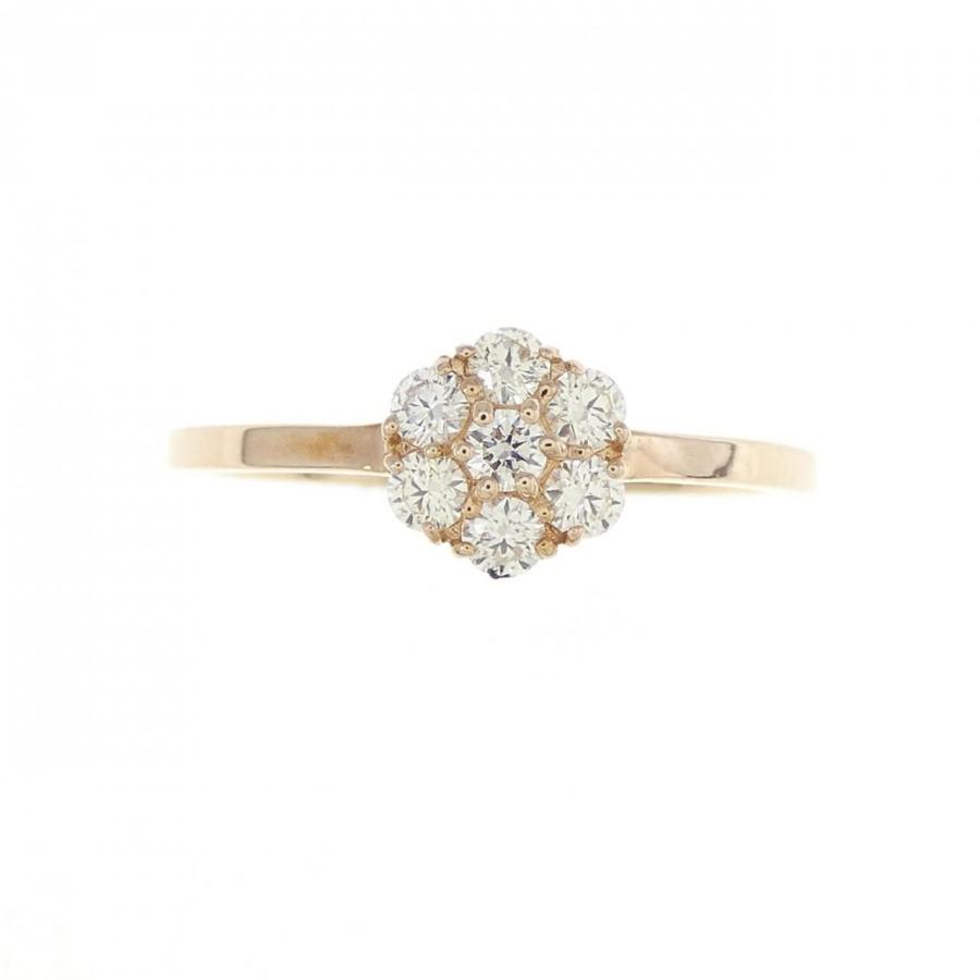 新品】K18PG フラワー ダイヤモンド リング 0.24CT : KOMEHYO 