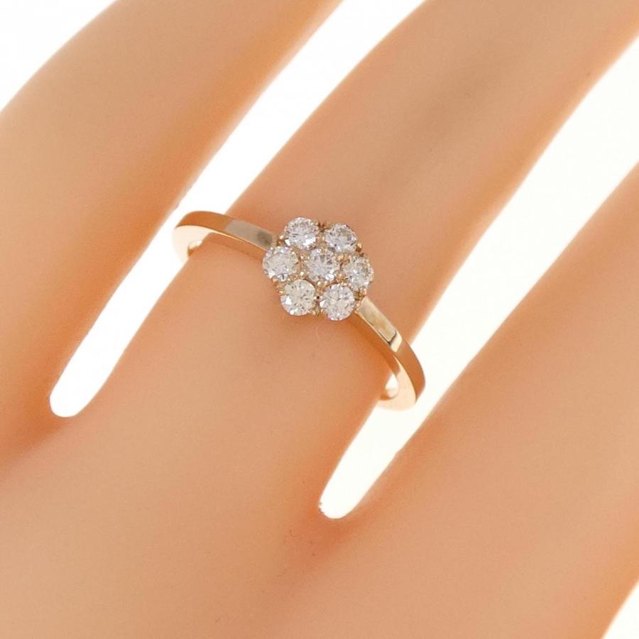 新品】K18PG フラワー ダイヤモンド リング 0.24CT : KOMEHYO 