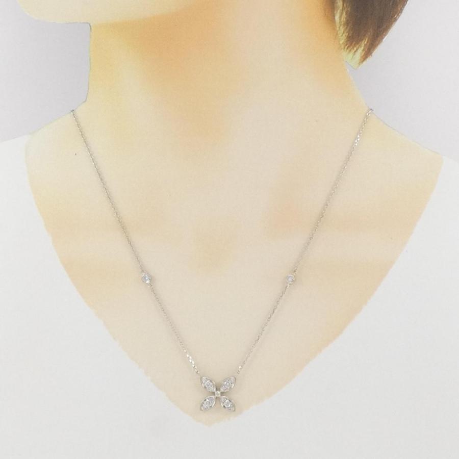 PT フラワー ダイヤモンド ネックレス 0.61CT_7