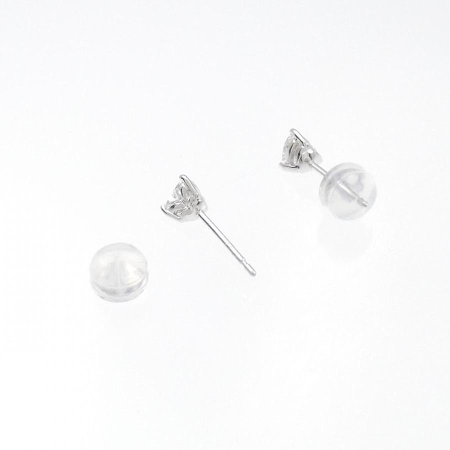 【新品】PT900 ダイヤモンド ピアス 0.203CT 0.205CT D SI1 ハートシェイプの画像