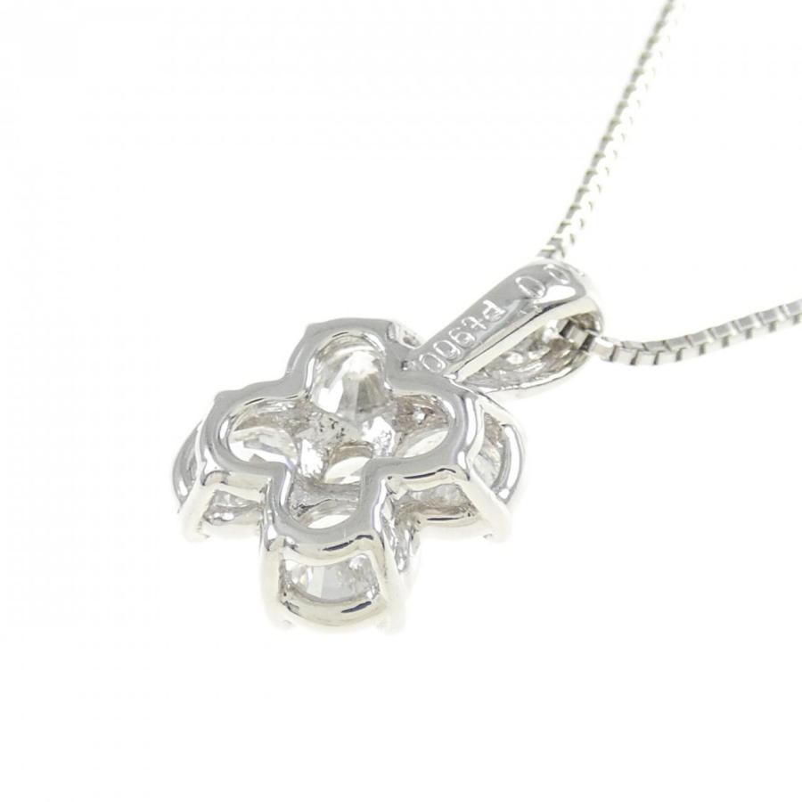 PT900/PT850 フラワー ダイヤモンド ネックレス 1.00CT : KOMEHYO