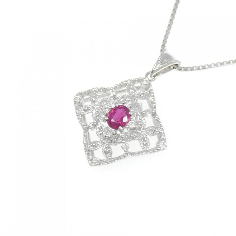 K18WG ルビー ネックレス 0.48CT : KOMEHYO ONLINESTORE Yahoo!店 
